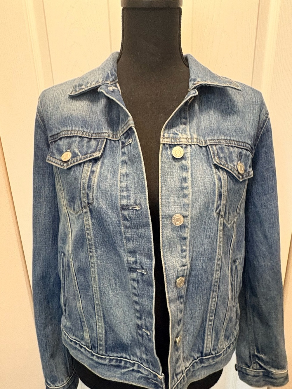 GAP Classic Blue Denim Jacket with Button Front